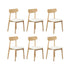 Oikiture 200cm Extendable Dining Table with 6x Dining Chairs PU Leather Natural-Dining Sets-PEROZ Accessories