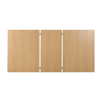 Oikiture 160cm Extendable Dining Table with 6PCS Chairs Crossback Wooden-Dining Sets-PEROZ Accessories