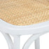 Oikiture 160cm Extendable Dining Table with 4PCS Chairs Crossback White-Dining Sets-PEROZ Accessories