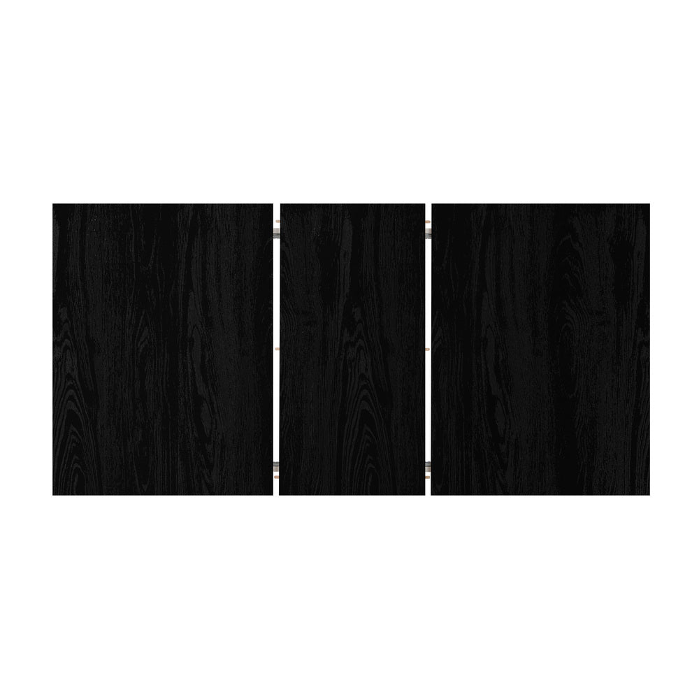 Oikiture 160cm Extendable Dining Table with 4x Dining Chairs PU Leather Black-Dining Sets-PEROZ Accessories
