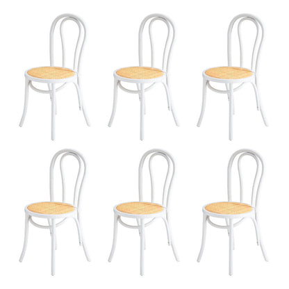 Oikiture 160cm Extendable Dining Table with 6PCS Crossback Chairs White-Dining Set-PEROZ Accessories