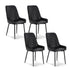 Artiss 4x Dining Chairs Retro PU Leather Kitchen Lounge Cafe Accent Chair Black-Furniture > Dining > Kitchen & Dining Chairs-PEROZ Accessories