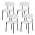 Artiss Dining Chairs Set of 4 Sherpa Boucle White-Furniture > Dining > Kitchen & Dining Chairs-PEROZ Accessories