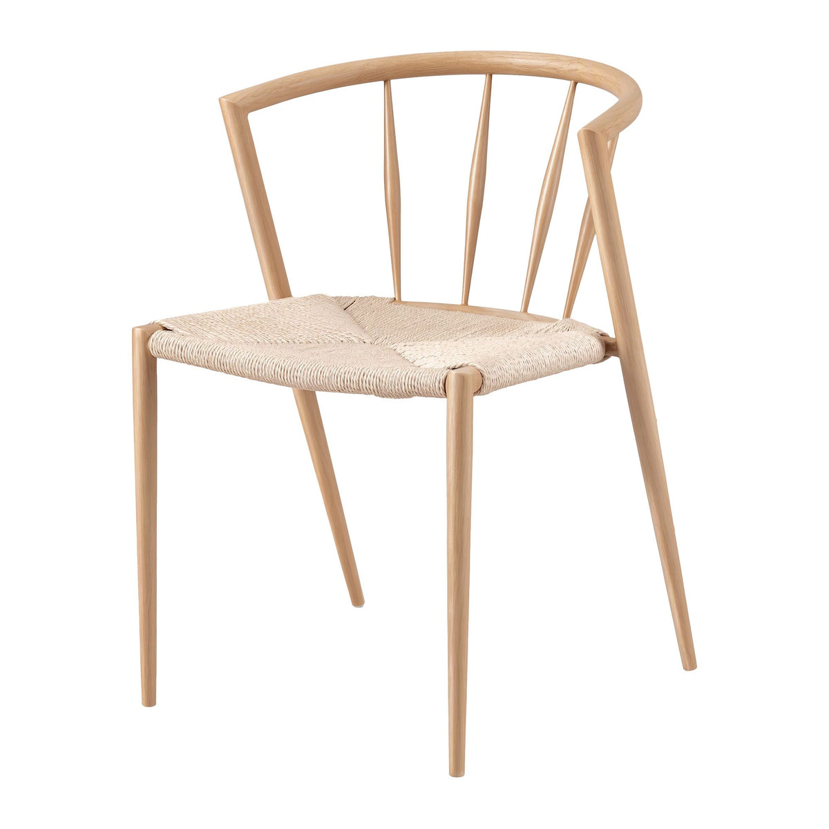 Artiss Dining Chairs x1, Leisure Accent Chair for Living Room &amp; Balcony Woven Seat Spindle Back-Furniture > Dining > Kitchen &amp; Dining Chairs-PEROZ Accessories