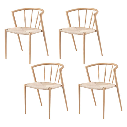 Artiss Dining Chairs Set of 4, Leisure Accent Chair for Living Room &amp; Balcony Spindle Back-Furniture > Dining > Kitchen &amp; Dining Chairs-PEROZ Accessories