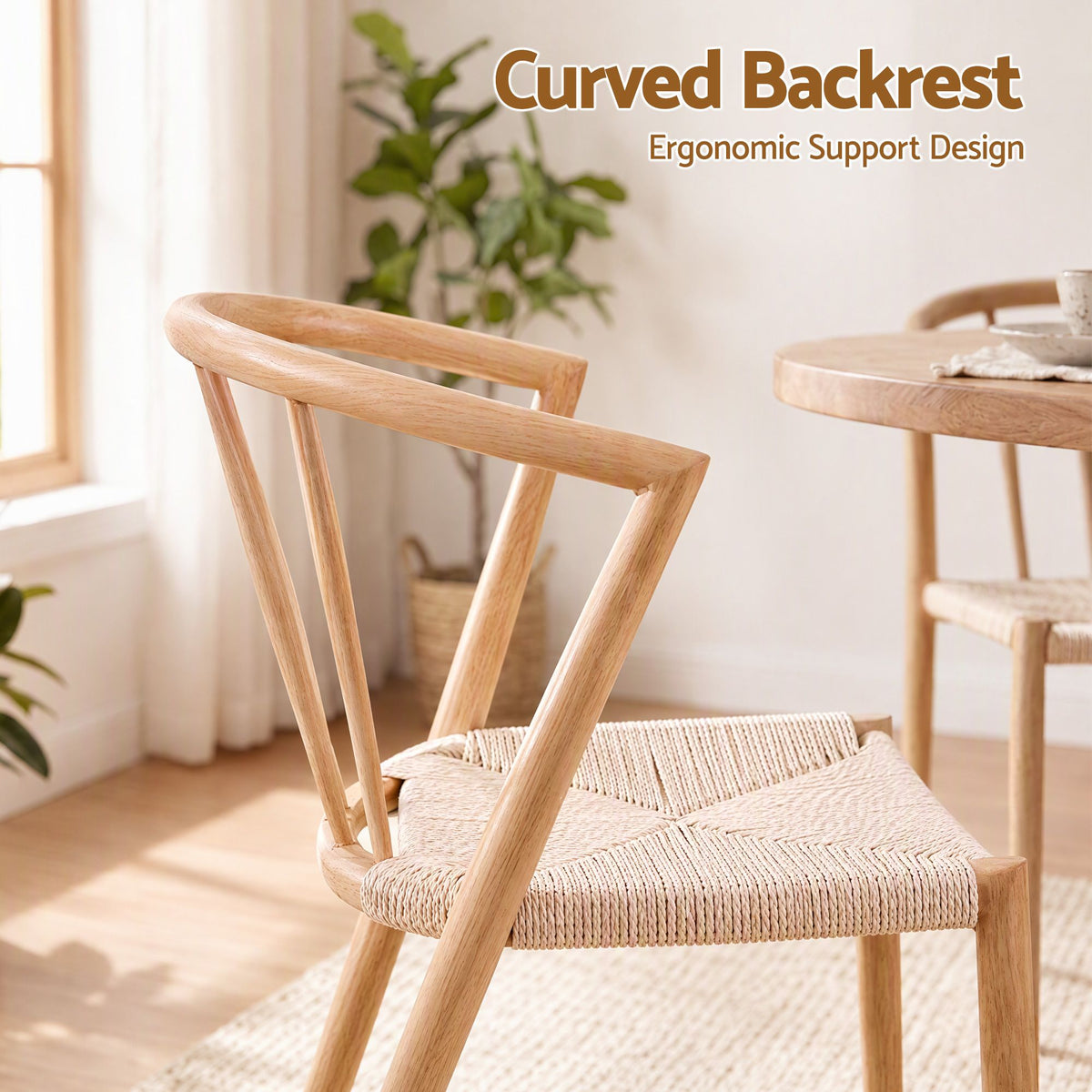 Artiss Dining Chairs Set of 4, Leisure Accent Chair for Living Room &amp; Balcony Spindle Back-Furniture > Dining > Kitchen &amp; Dining Chairs-PEROZ Accessories