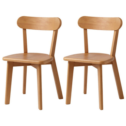 Artiss 2x Dining Chairs Wooden Kitchen Accent Chair Cafe Lounge Rubber Wood-Furniture > Dining > Kitchen &amp; Dining Chairs-PEROZ Accessories
