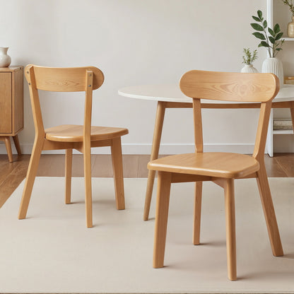 Artiss 2x Dining Chairs Wooden Kitchen Accent Chair Cafe Lounge Rubber Wood-Furniture > Dining > Kitchen &amp; Dining Chairs-PEROZ Accessories