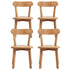 Artiss 4x Dining Chairs Wooden Kitchen Accent Chair Cafe Lounge Rubber Wood-Furniture > Dining > Kitchen & Dining Chairs-PEROZ Accessories