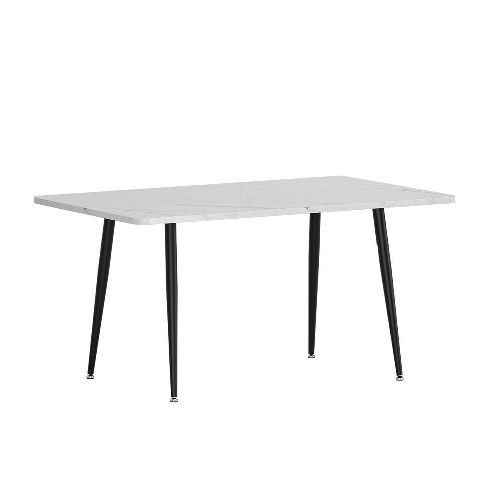 1.5M Artiss Dining Table Marble Effect-Furniture &gt; Dining &gt; Dining Tables-PEROZ Accessories