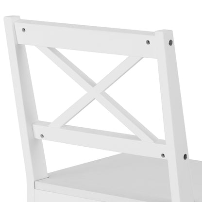 Artiss Dining Chairs and Table Dining Set 4 Cafe Chairs Set Of 5 4 Seater White-Furniture &gt; Dining-PEROZ Accessories