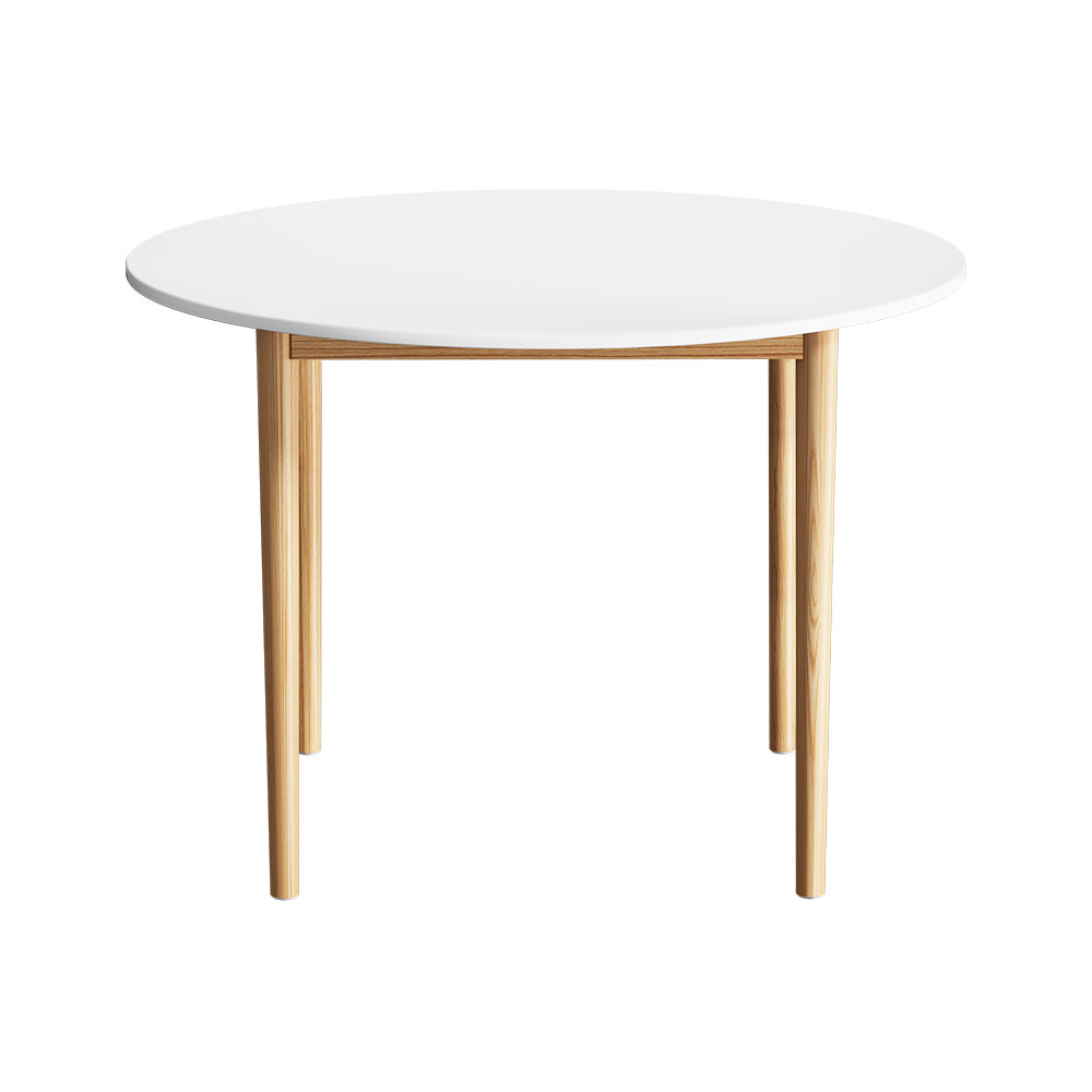 Artiss Dining Table Round White 108CM Diameter Demi-Furniture &gt; Dining-PEROZ Accessories
