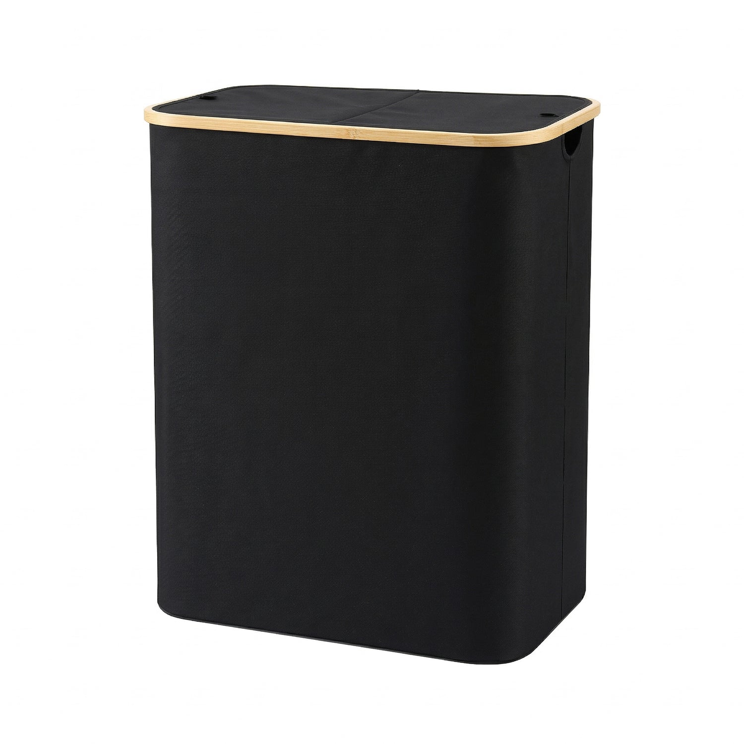 Artiss 2 Sections Laundry Basket with Removable Bags Foldable Black-Home &amp; Garden > Laundry &amp; Cleaning > Laundry Baskets-PEROZ Accessories