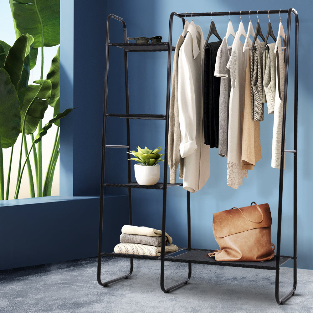 Artiss Clothes Rack Wardrobe Coat Stand Closet 150cm-Coat Racks-PEROZ Accessories
