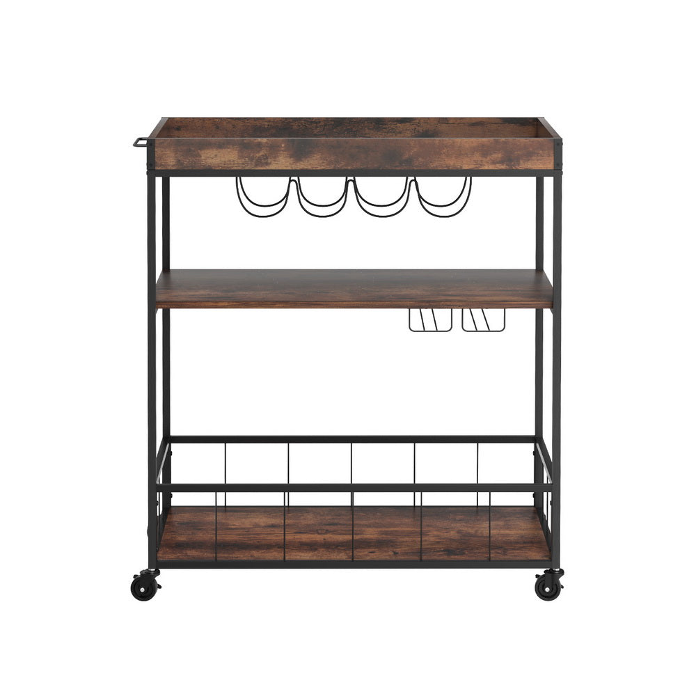 Artiss Kitchen Island Rolling Serving Cart-Furniture &gt; Dining-PEROZ Accessories