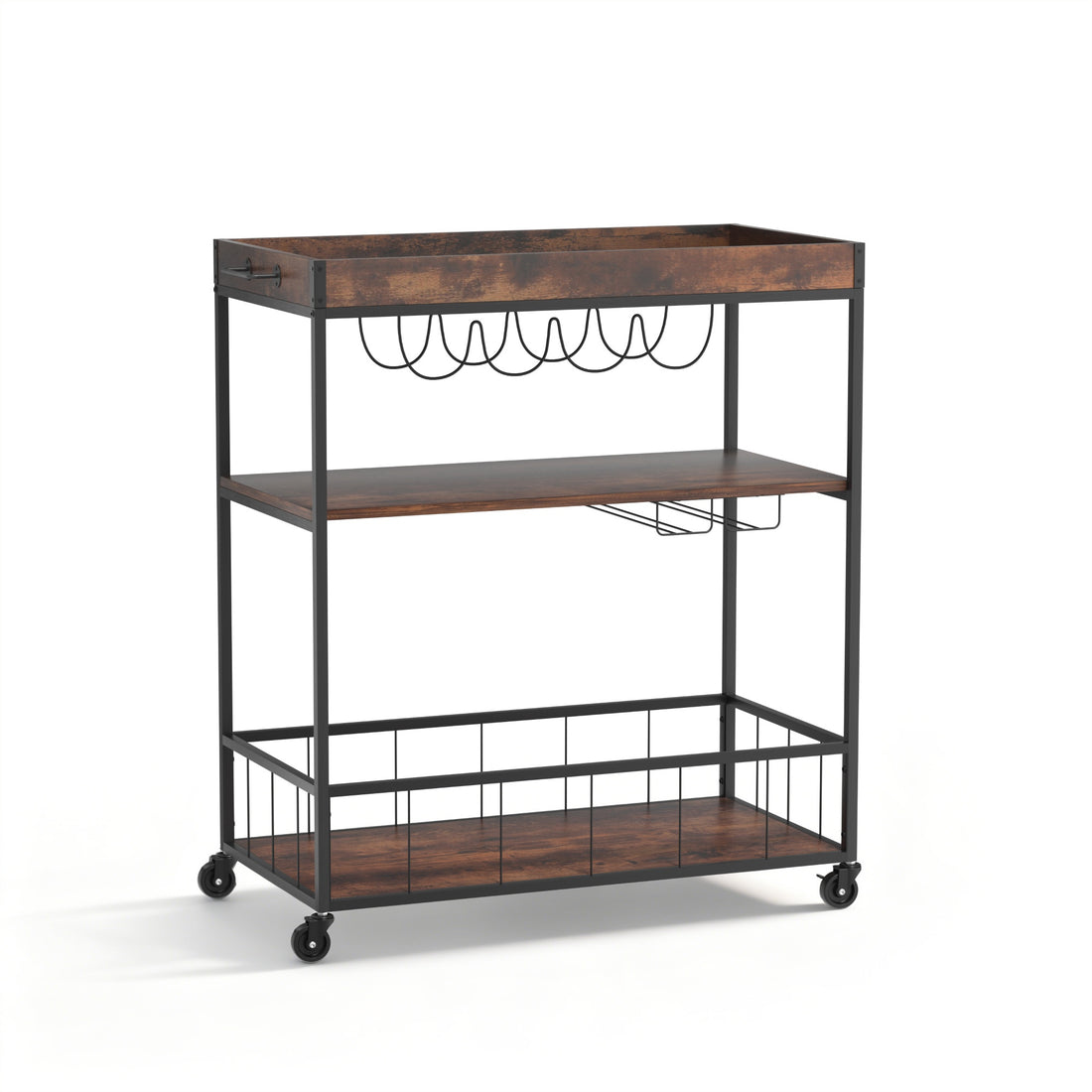 Artiss Kitchen Island Rolling Serving Cart-Furniture > Dining-PEROZ Accessories