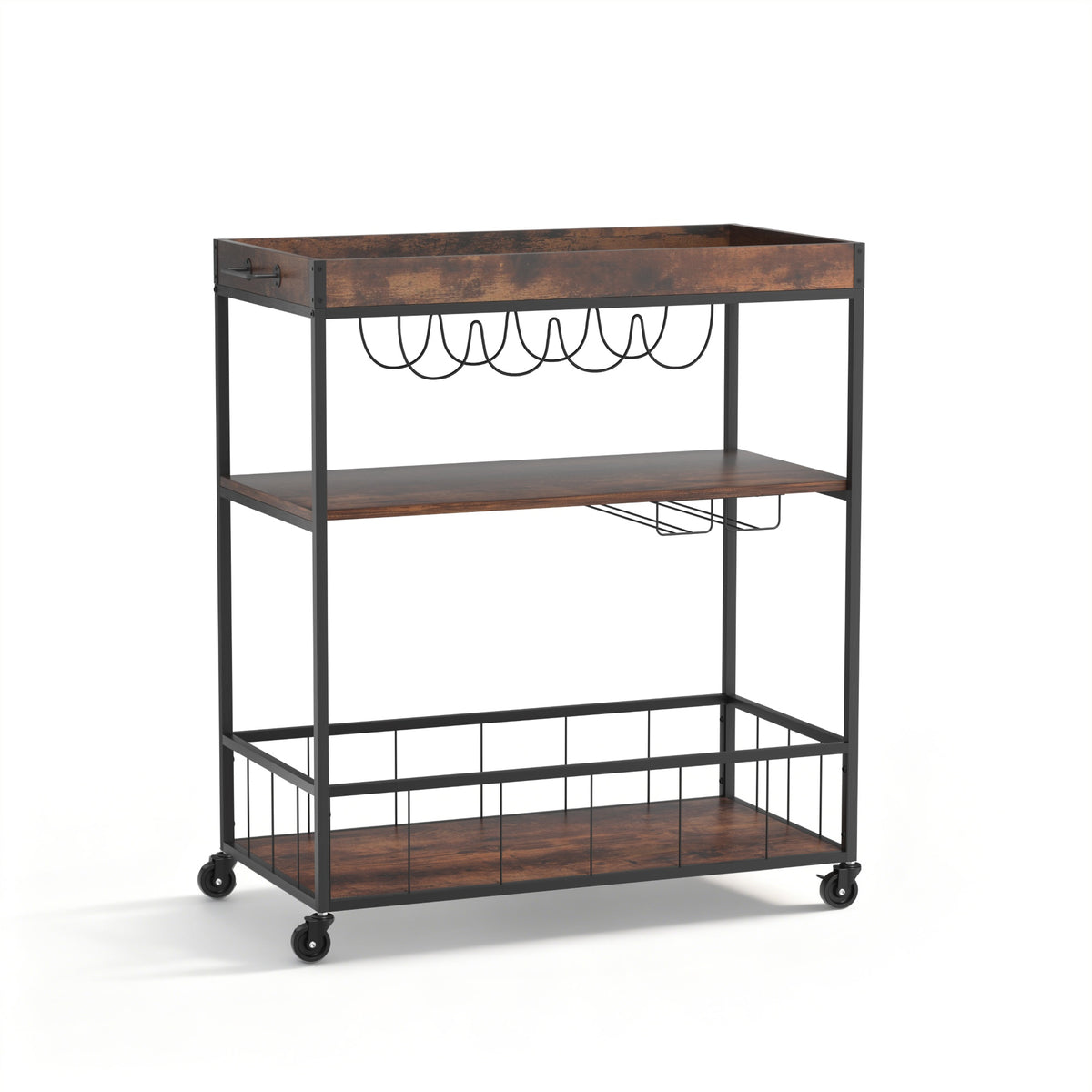 Artiss Kitchen Island Rolling Serving Cart-Furniture > Dining-PEROZ Accessories