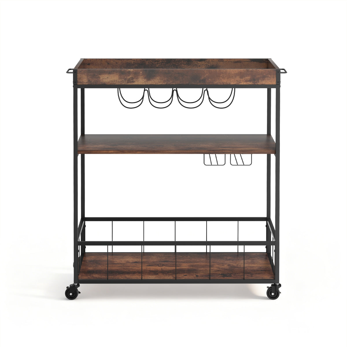Artiss Kitchen Island Rolling Serving Cart-Furniture > Dining-PEROZ Accessories