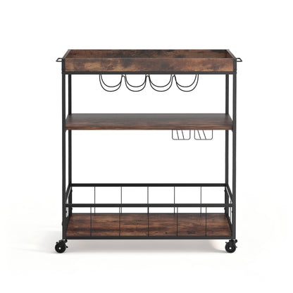 Artiss Kitchen Island Rolling Serving Cart-Furniture > Dining-PEROZ Accessories