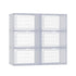 Artiss Shoe Box DIY Set of 6 Stackable Magnetic Door-Home & Garden > Storage-PEROZ Accessories