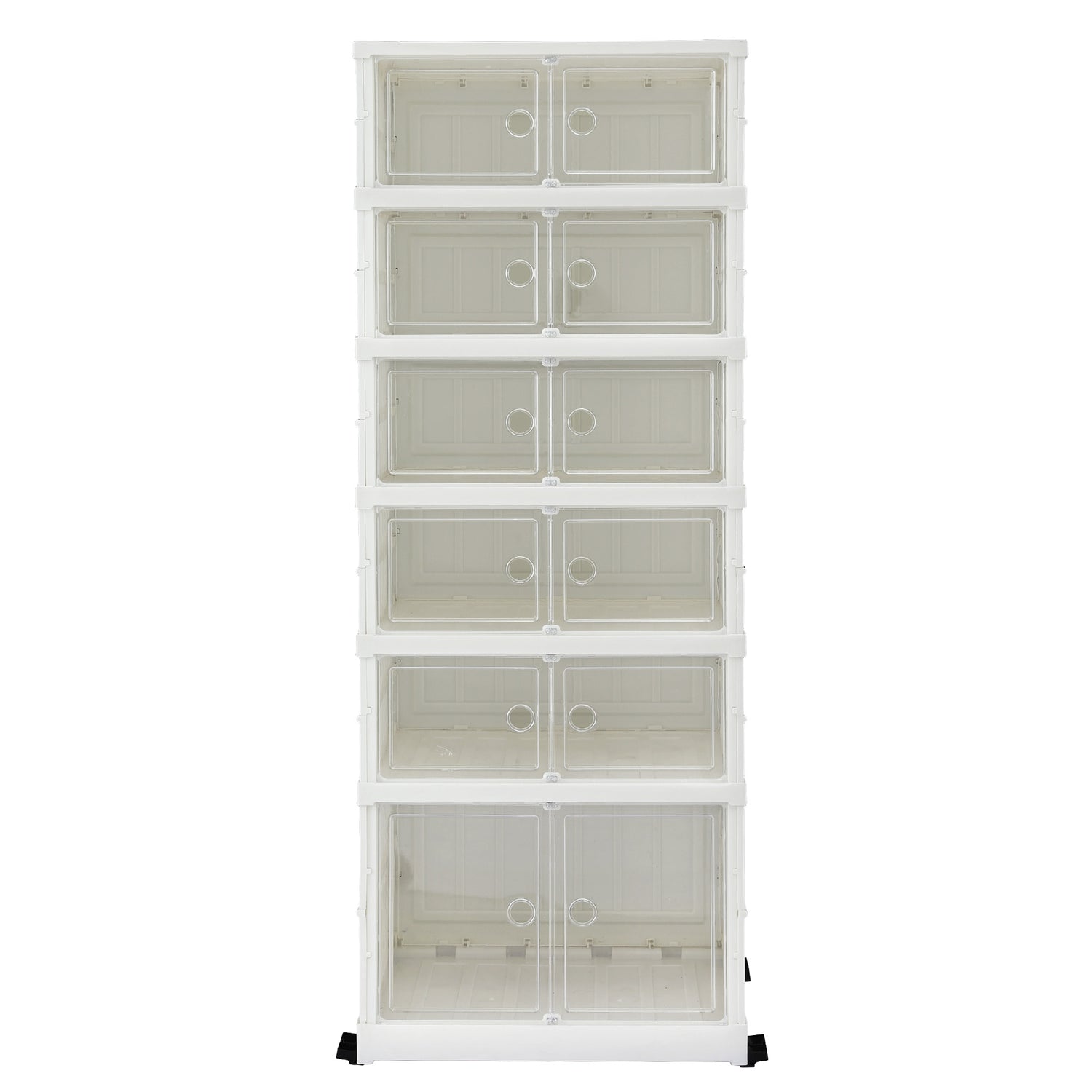 Artiss Foldable Shoe Storage Box 6 Tier 12 Pairs Entryway-Furniture > Living Room > Shoe Storage-PEROZ Accessories