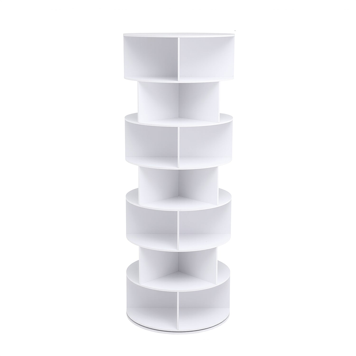 Artiss 7 Tier 360° Rotating Shoe Rack Storage Display Shelf White-Furniture > Living Room > Shoe Storage-PEROZ Accessories