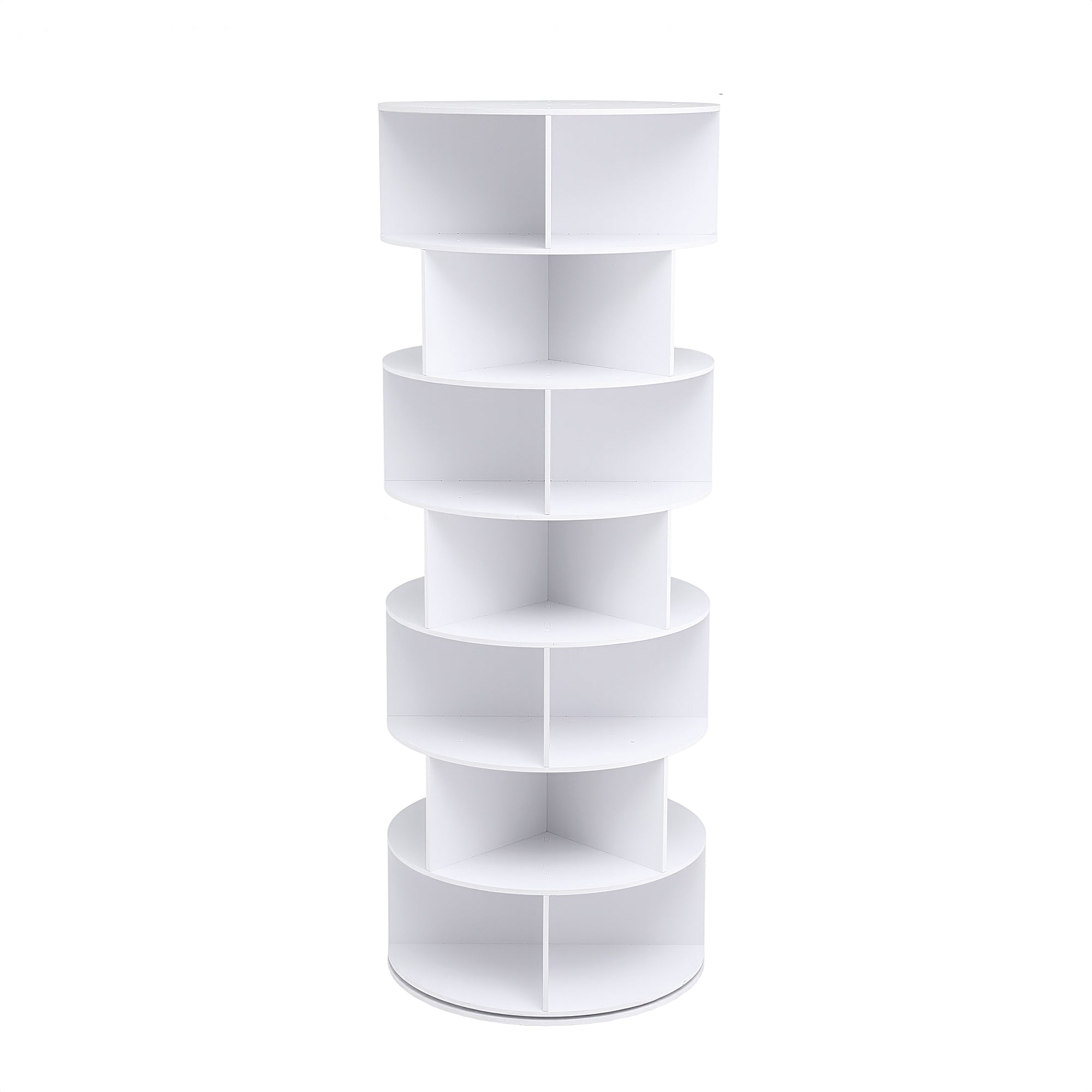 Artiss 7 Tier 360° Rotating Shoe Rack Storage Display Shelf White-Furniture > Living Room > Shoe Storage-PEROZ Accessories