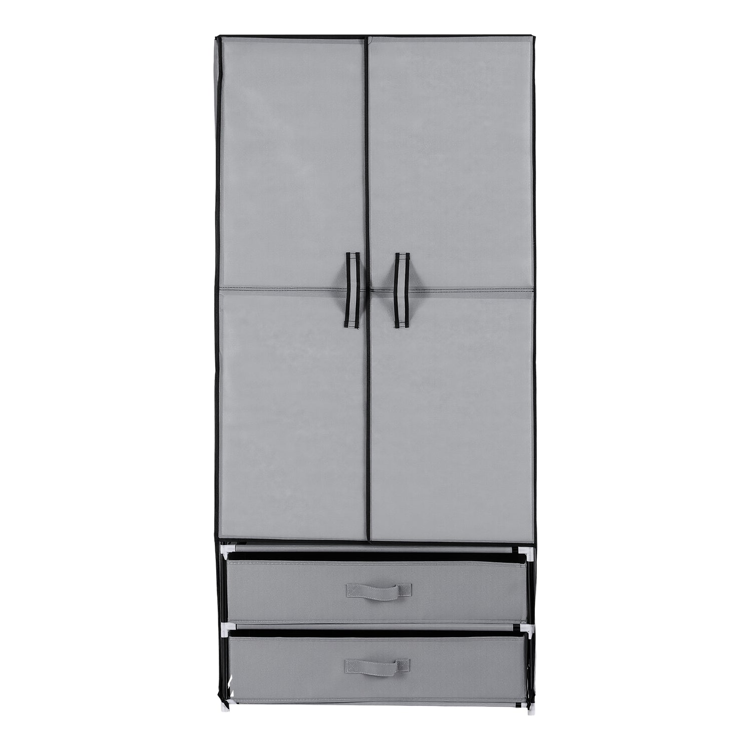 Artiss Large Portable Clothes Closet Wardrobe with Magnetic Door Grey-Home &amp; Garden > Storage > Clothing &amp; Wardrobe Storage-PEROZ Accessories