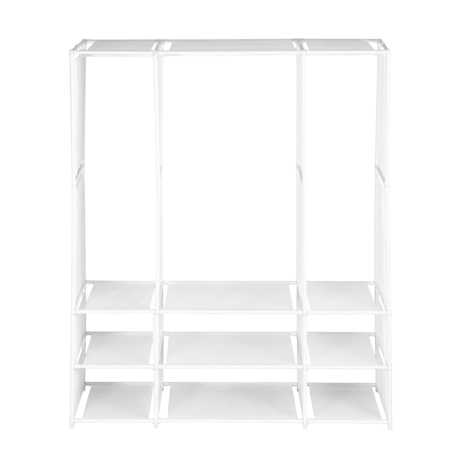 Artiss Large Portable Clothes Closet Wardrobe with Open Shelf White-Home &amp; Garden > Storage > Clothing &amp; Wardrobe Storage-PEROZ Accessories