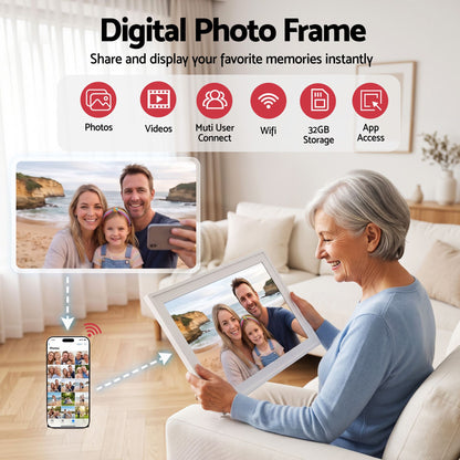 Artiss 15.6" Digital Calendar Planner Smart Photo Frame Family Chore Chart &amp; Sync