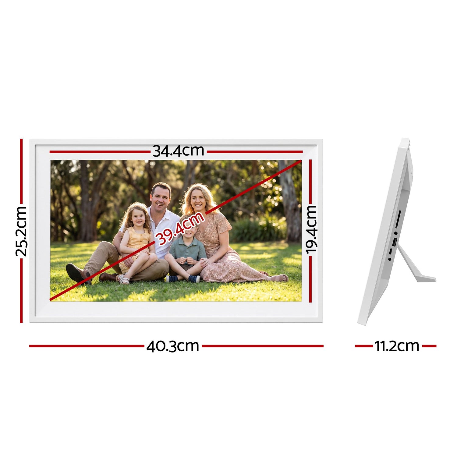 Artiss 15.6" Digital Calendar Planner Smart Photo Frame Family Chore Chart &amp; Sync