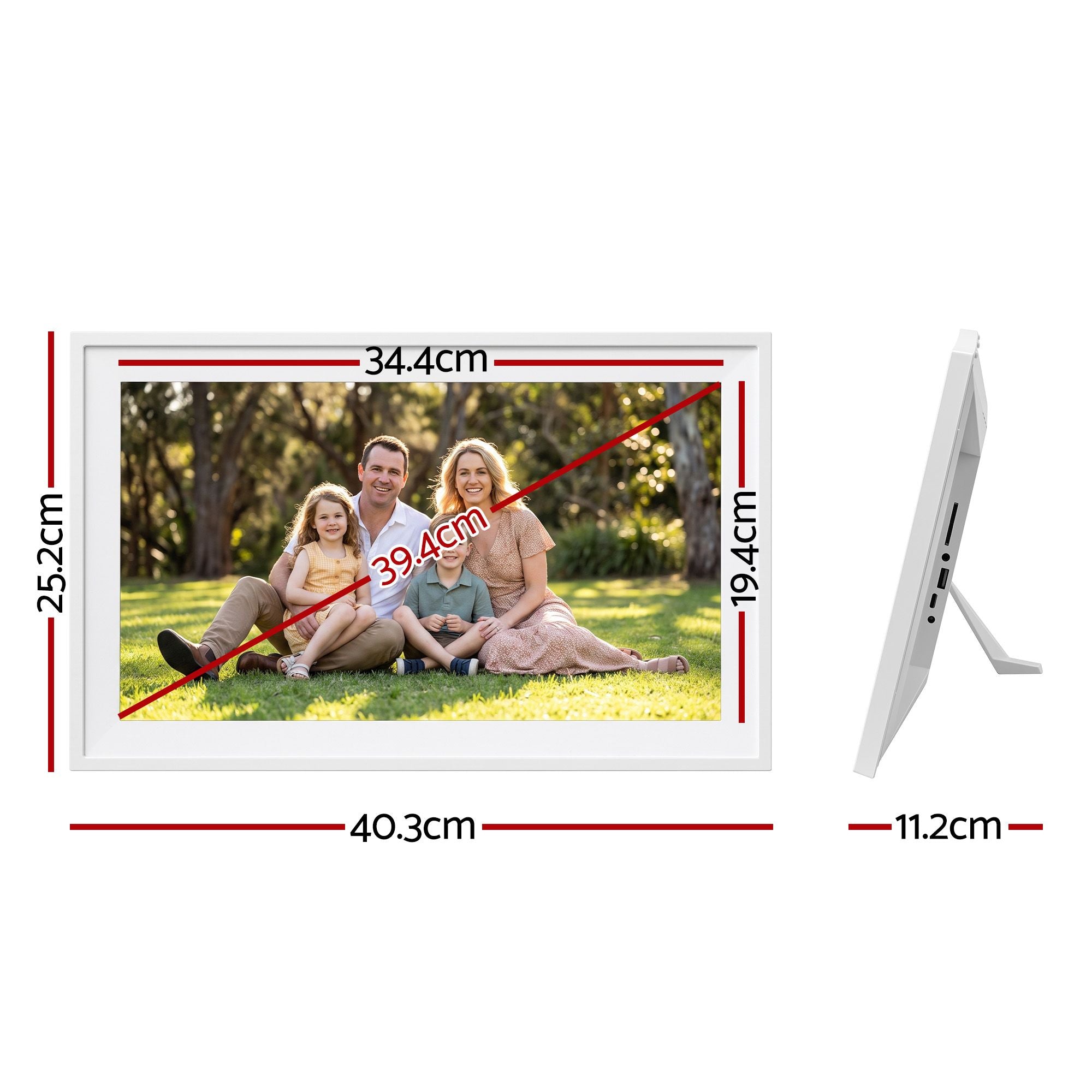 Artiss 15.6" Digital Calendar Planner Smart Photo Frame Family Chore Chart &amp; Sync