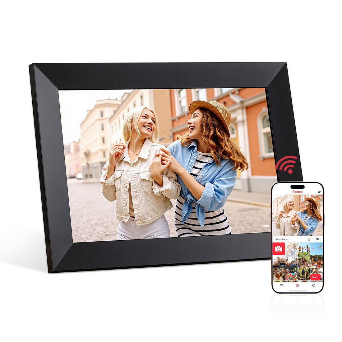 Artiss Digital Photo Frame 10.1 Inch WIFI Touch-Screen Picture Video Player 32G-Home &amp; Garden > Decor > Picture Frames-PEROZ Accessories