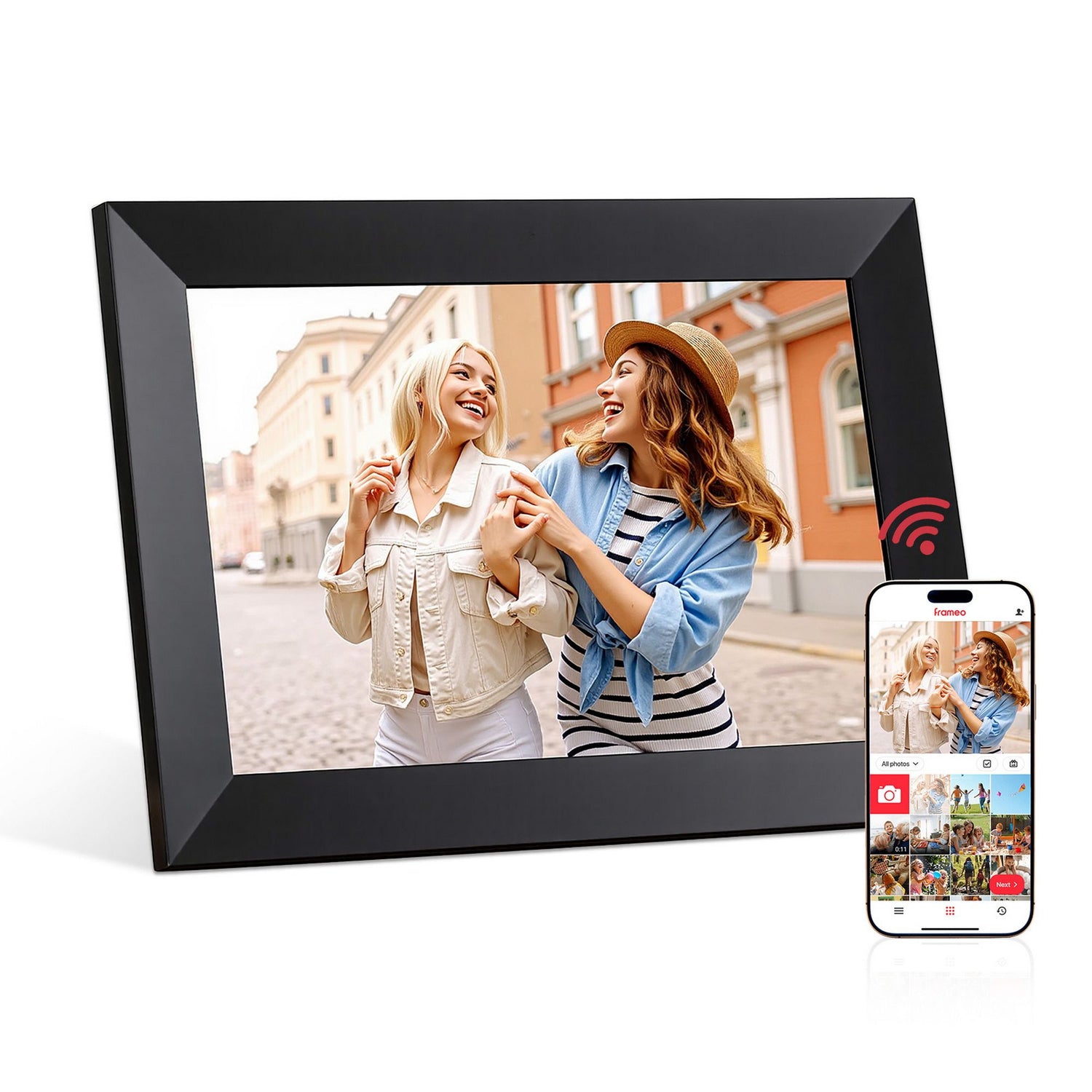Artiss Digital Photo Frame 10.1 Inch WIFI Touch-Screen Picture Video Player 32G-Home &amp; Garden > Decor > Picture Frames-PEROZ Accessories