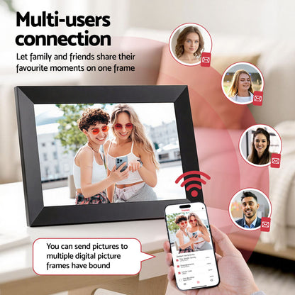 Artiss Digital Photo Frame 10.1 Inch WIFI Touch-Screen Picture Video Player 32G-Home &amp; Garden > Decor > Picture Frames-PEROZ Accessories