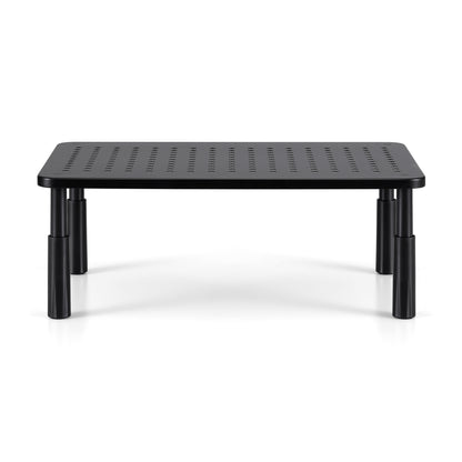 Artiss Monitor Stand Adjustable Riser For Computer Monitor And Laptop 3 Height Desk Organizer Black-Electronics > Computers &amp; Tablets > Desktops &amp; Accessories-PEROZ Accessories