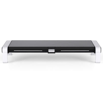 Artiss RGB Monitor Stand with USB Hub Desk Organiser Charging Stand Computer Stand Black-Electronics > Computers &amp; Tablets > Desktops &amp; Accessories-PEROZ Accessories
