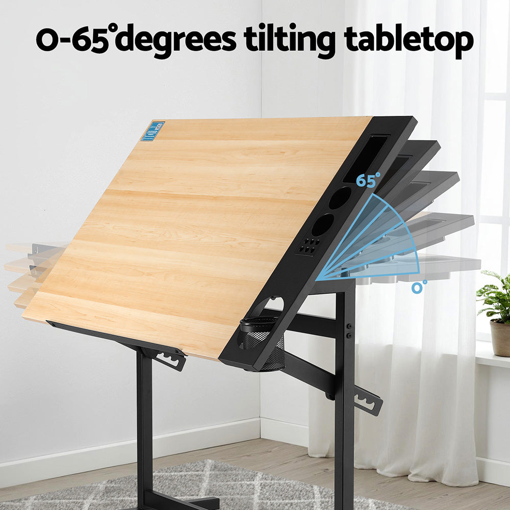 Artiss Drafting Table Drawing Desk Art Desk Multi-Functional Craft Drawing Table-Furniture &gt; Office &gt; Desks-PEROZ Accessories