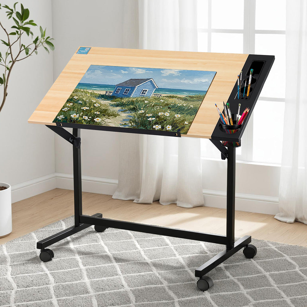 Artiss Drafting Table Drawing Desk Art Desk Multi-Functional Craft Drawing Table-Furniture &gt; Office &gt; Desks-PEROZ Accessories