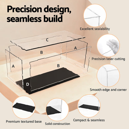 Artiss Clear Acrylic Display Case Dustproof Protection Box For Car Toys 15CM-Home &amp; Garden > Hobbies > Arts &amp; Crafts-PEROZ Accessories