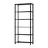 Oikiture Display Shelf 5 Tier Bookshelf Storage Rack Black-Display Shelf-PEROZ Accessories
