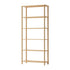 Oikiture Display Shelf 5 Tier Bookshelf Storage Rack Natural-Display Shelf-PEROZ Accessories