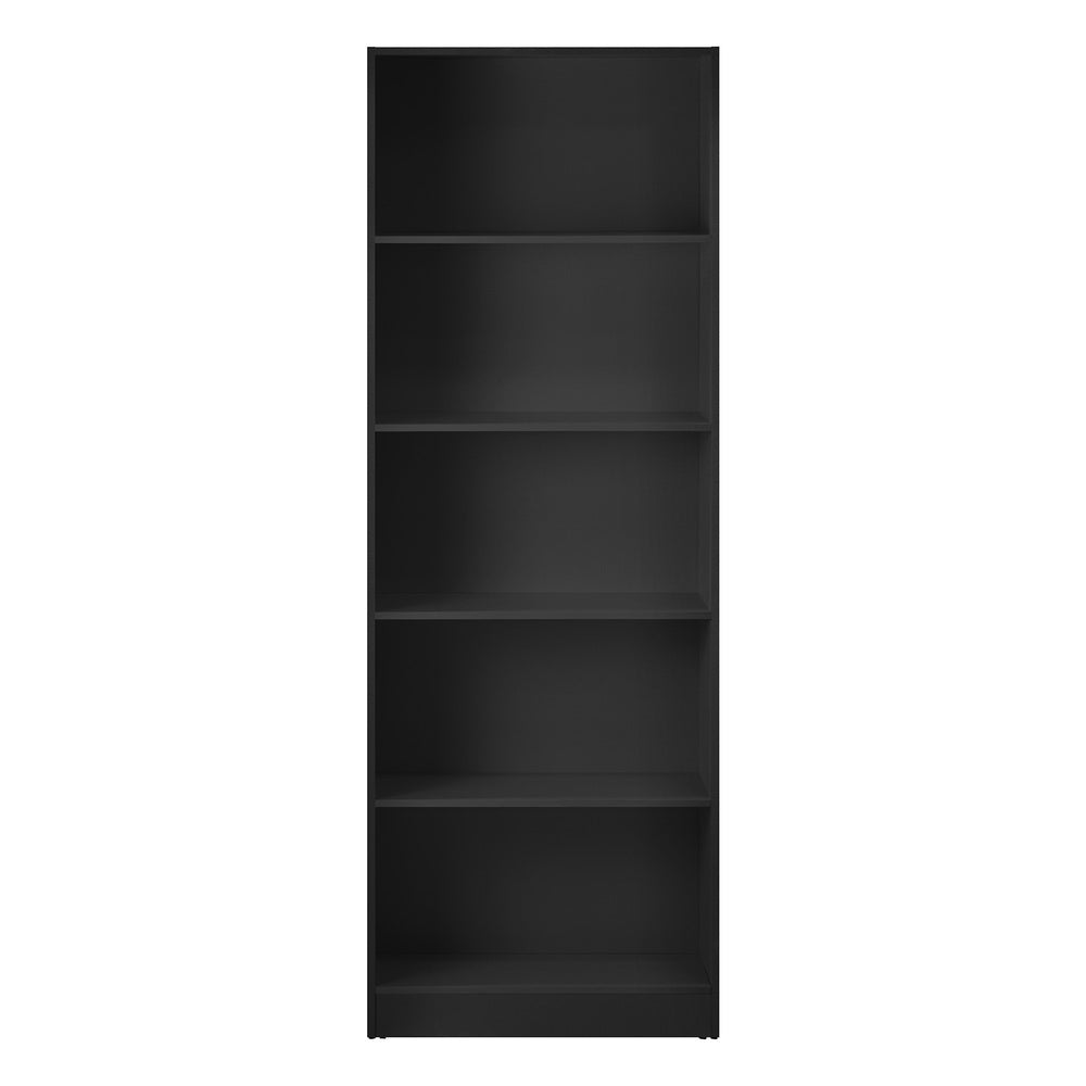 Oikiture Bookshelf Display Shelf 5-Tier Black-Display Shelf-PEROZ Accessories