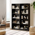Oikiture Bookshelf Display Shelf 5-Tier Black-Display Shelf-PEROZ Accessories