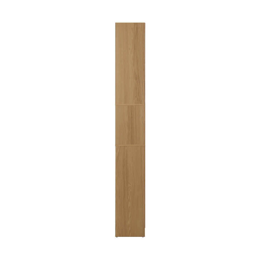 Oikiture Bookshelf Display Shelf 5-Tier Natural-Display Shelf-PEROZ Accessories