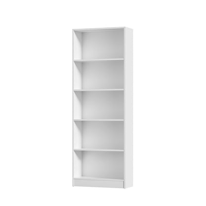 Oikiture Bookshelf Display Shelf 5-Tier White-Display Shelf-PEROZ Accessories