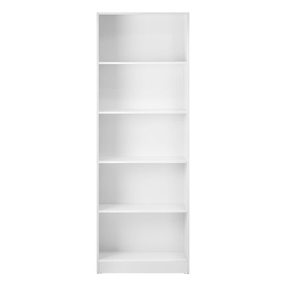 Oikiture Bookshelf Display Shelf 5-Tier White-Display Shelf-PEROZ Accessories