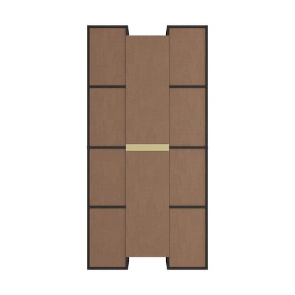 Oikiture Bookshelf Display Shelf CD DVD Storage Media Rack Black-Display Shelf-PEROZ Accessories