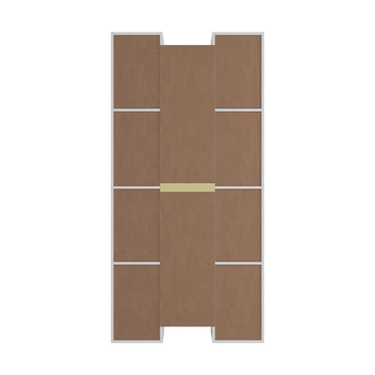 Oikiture Bookshelf Display Shelf CD DVD Storage Media Rack White-Display Shelf-PEROZ Accessories