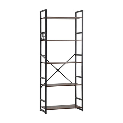 Oikiture Display Shelf 5-Tier Shelves Stand Rack 60CM-Bookshelf-PEROZ Accessories